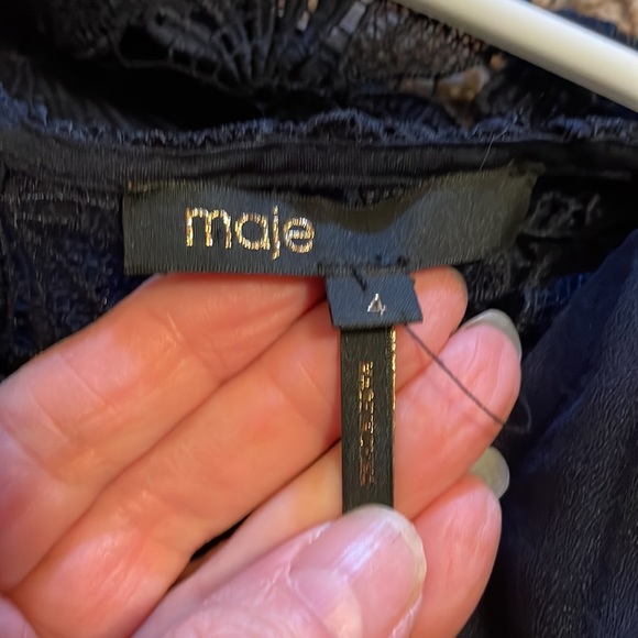 Maje navy lace dress - Picture 4 of 10